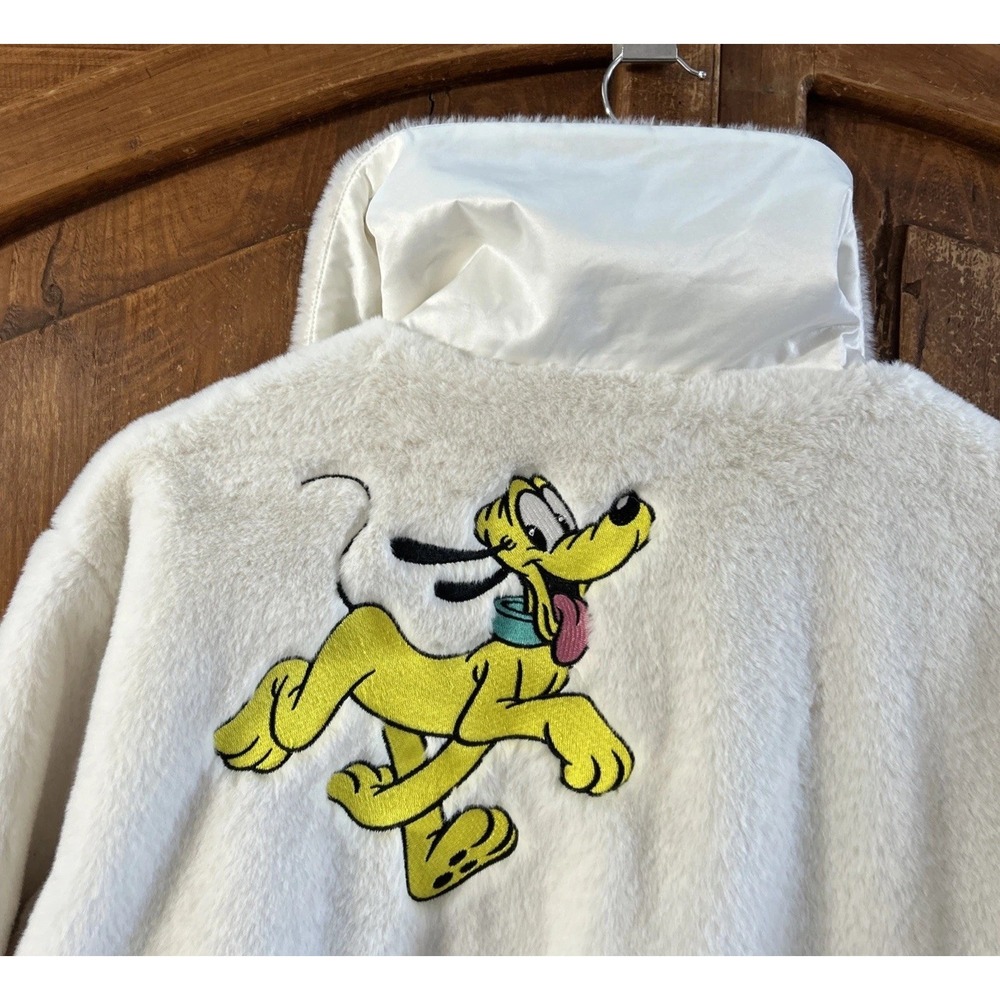 Women's Disney Mickey & Friends Plush Faux Fur Full-Zip Jacket Plus Sz 1X RARE - Picture 9 of 16